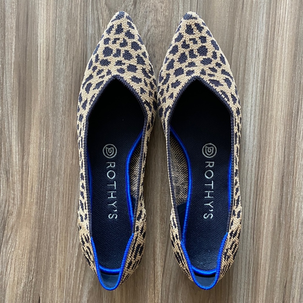 Rothy’s Classic Retired Leopard Point 8.5